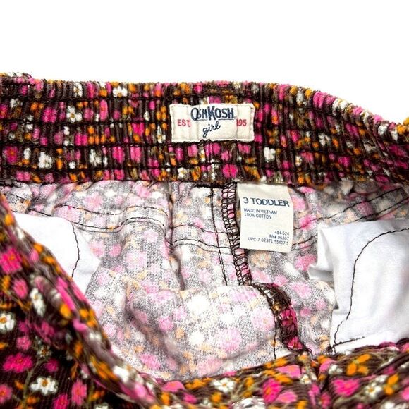 OshKosh Corduroy Floral Skirt - Picture 5 of 6